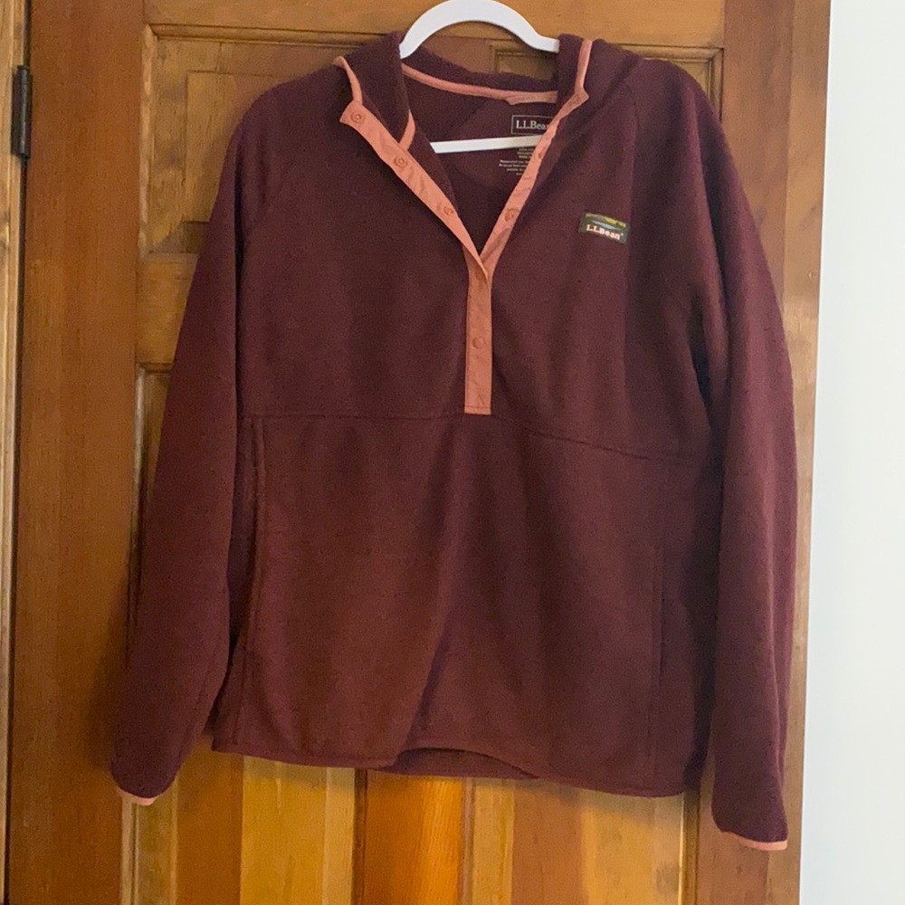 Hooded LL Bean Sweater Fleece